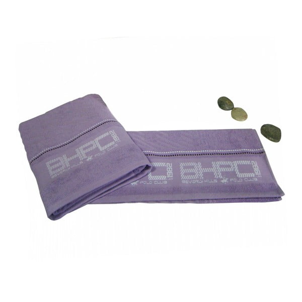 Sada 2 fialových ručníků BHPC