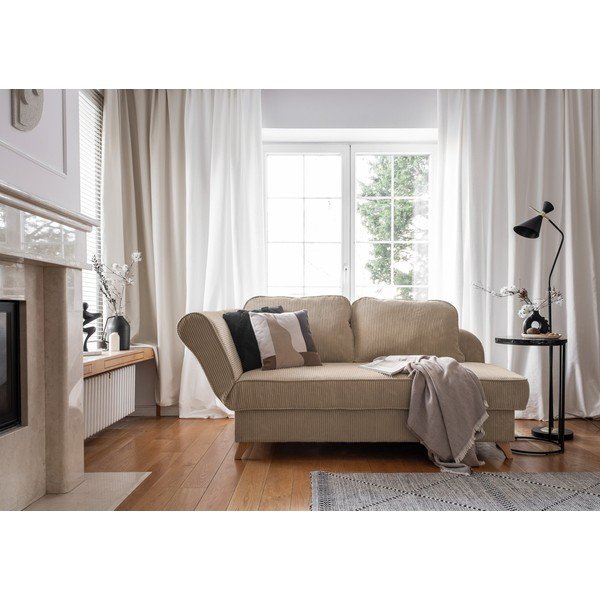 Hallikaspruunist velvetist lamamistool (vasak nurk) Chic Charlotte - Miuform-image-4