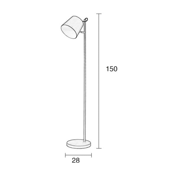 Valge põrandavalgusti Buckle Head - Zuiver-image-1