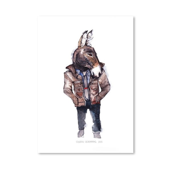 Plakát Jeffrey the Mule, 30x42 cm
