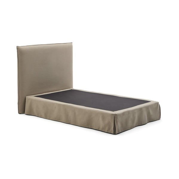 Taupe polsterdatud üheinimesevoodi 90x200 cm Jaira - Kave Home