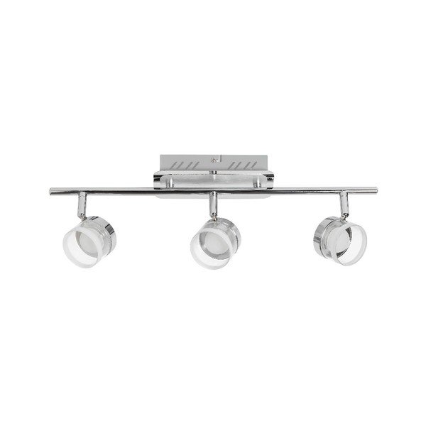 Stropní svítidlo ve stříbrné barvě pro 3 žárovky s LED světlem SULION Shutter