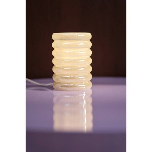 Kreemikas klaasist laualamp (kõrgus 16 cm) Apelqvist - Jotex-image-1