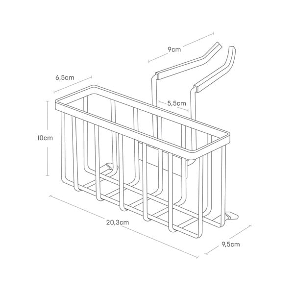 Rippuv metallist käsnahoidja - YAMAZAKI-image-4