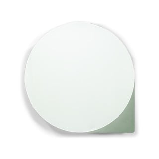 Roheline-hall metallist rippuv vannitoakapp koos peegliga 35x35 cm Sonnet - Spinder Design