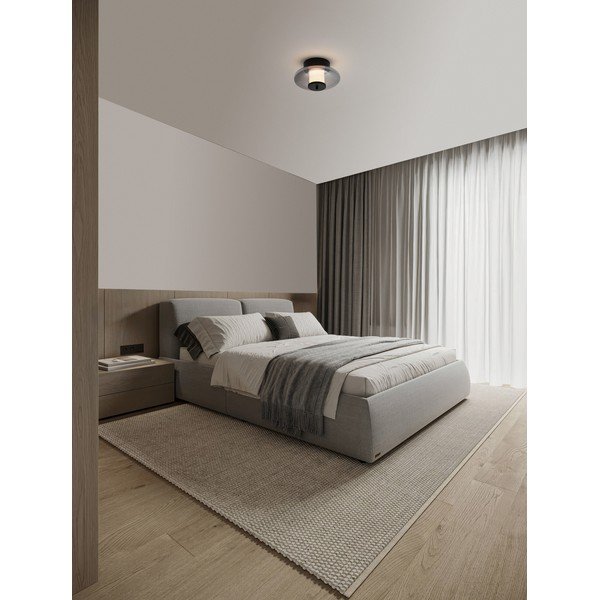 Mattmust klaasist LED-laevalgusti hämardatav Ballet - Nova Luce-image-1