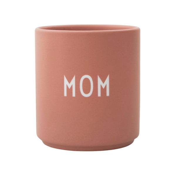 Roosa-beež portselanist kruus 300 ml Mom – Design Letters