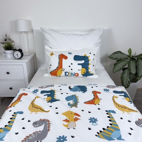 Puuvillane laste voodipesu 100x135 cm Dino World - Jerry Fabrics-image-1