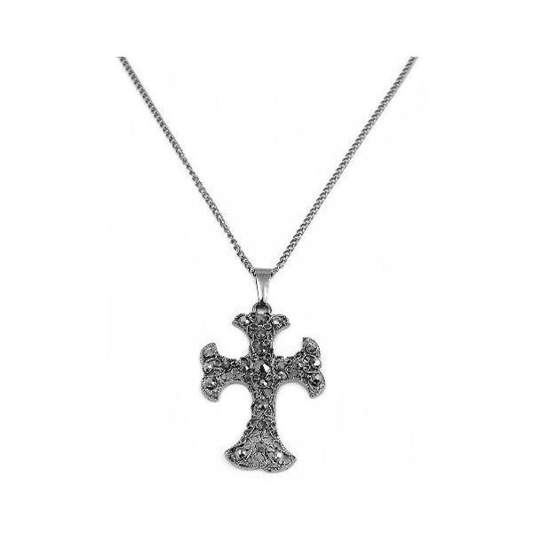 Náhrdelník Hematite Cross