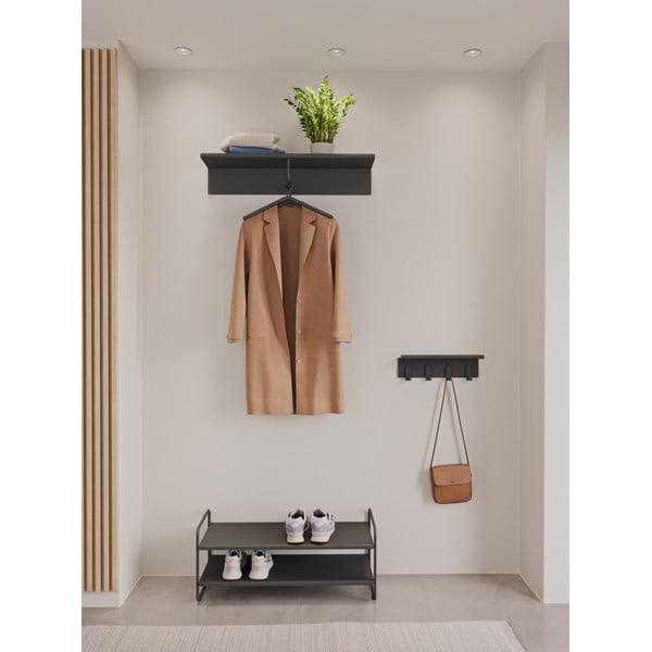 Must terasest jalatsiriiul 33x33x80 cm A-Shoe - Zone-image-1