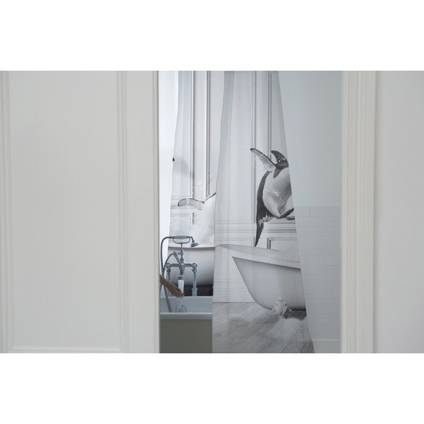Dušikardin 175x180 cm Showe Penguin - Little Nice Things-image-1
