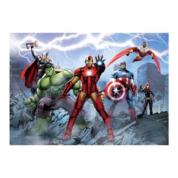Velkoformátová tapeta Avengers hrdinové, 158x232 cm