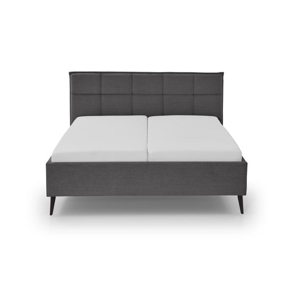 Must kaheinimesevoodi koos panipaiga 200x200 cm Paulo - Meise Möbel-image-3