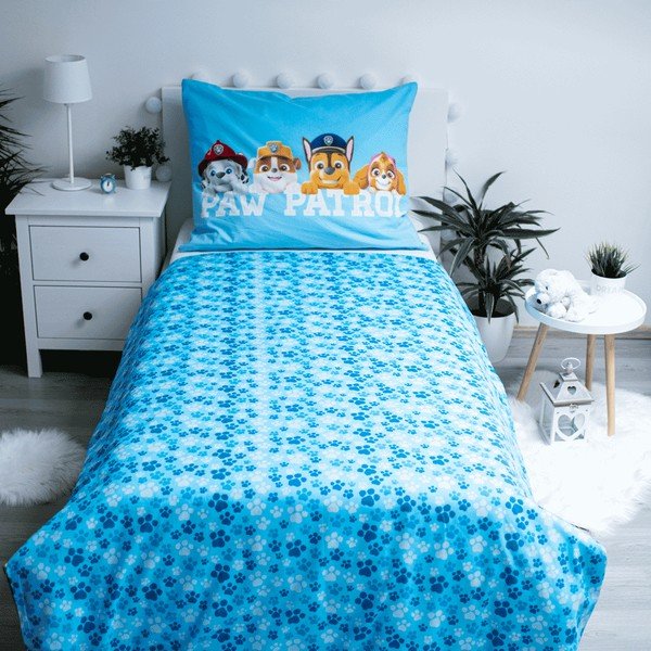 Puuvillane helendava efektiga laste voodipesu 140x200 cm Paw Patrol – Jerry Fabrics-image-2