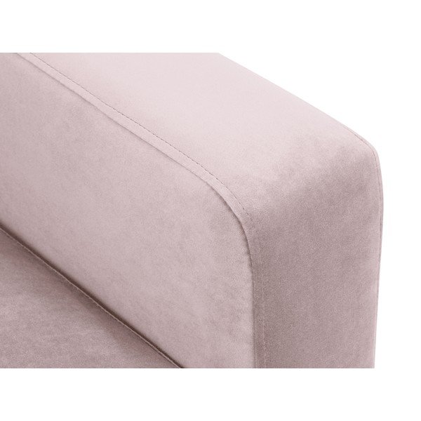 Roosa sametne diivan , 158 cm Harmony - Kooko Home-image-1