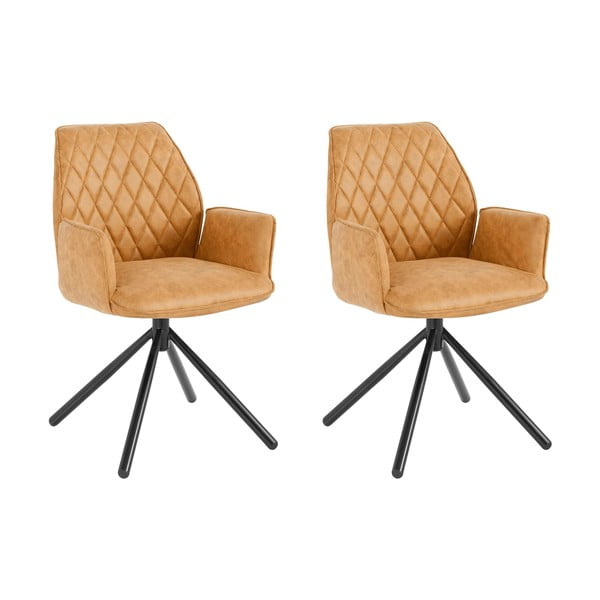 Kollased söögitoolid, 2 tk komplektis Preston - Støraa-image-3