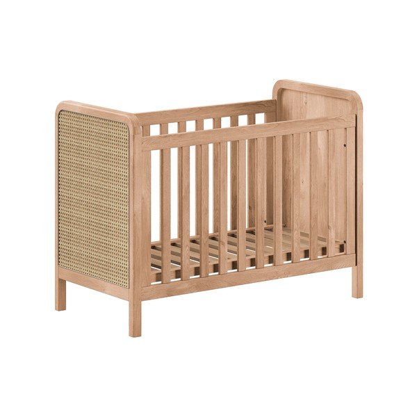 Kõrguses reguleeritav võrevoodi 60x120 cm naturaalses värvitoonis Woods - Vipack