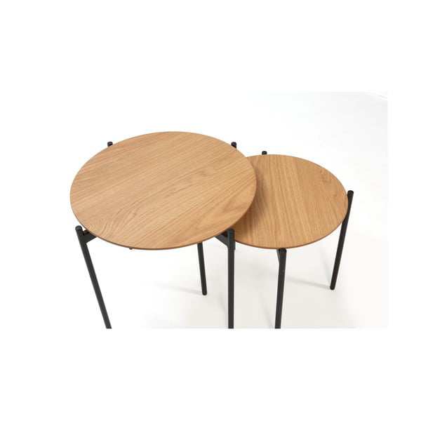 2 puidust dekoratiivse laua komplekt Piera - Marckeric-image-3