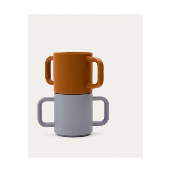 Sinised/oranžid silikoonist laste topsid 2tk komplektis Lili - Kave Home-image-4