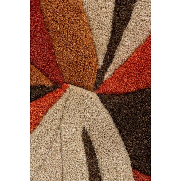Oranž vaip Splinter, ⌀ 135 cm - Flair Rugs-image-1