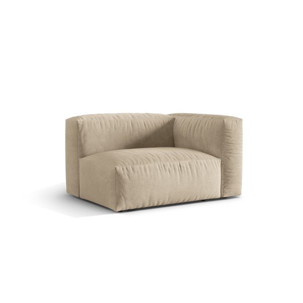 Beež-kreem bukleekangast diivanimoodul (parem nurk) Martina - Micadoni Home-image-1
