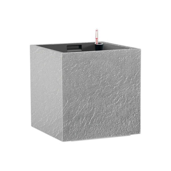 Taaskasutatud plastikust isekastev taimekast Cubico Stone - Flower Lover