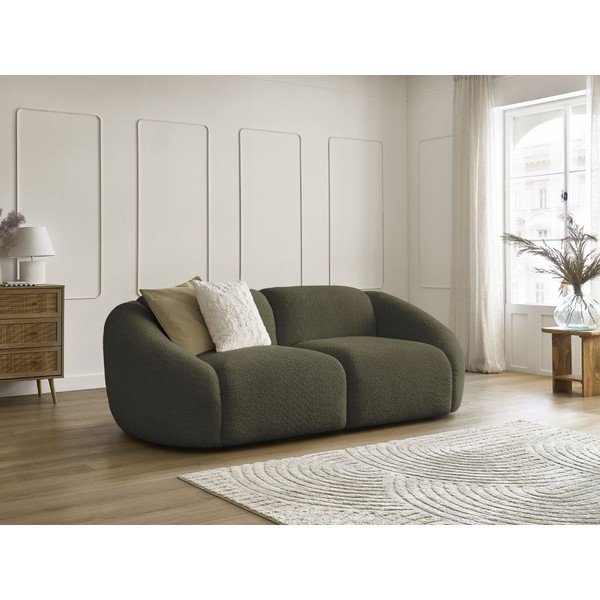 Roheline bukleekangast diivan 230 cm Tina - Bobochic Paris-image-1