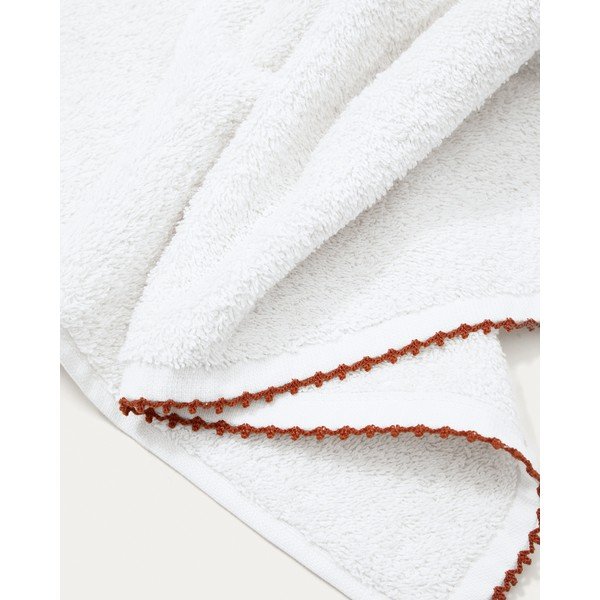 Valge puuvillane froteerätik 50x90 cm Sinami - Kave Home-image-1