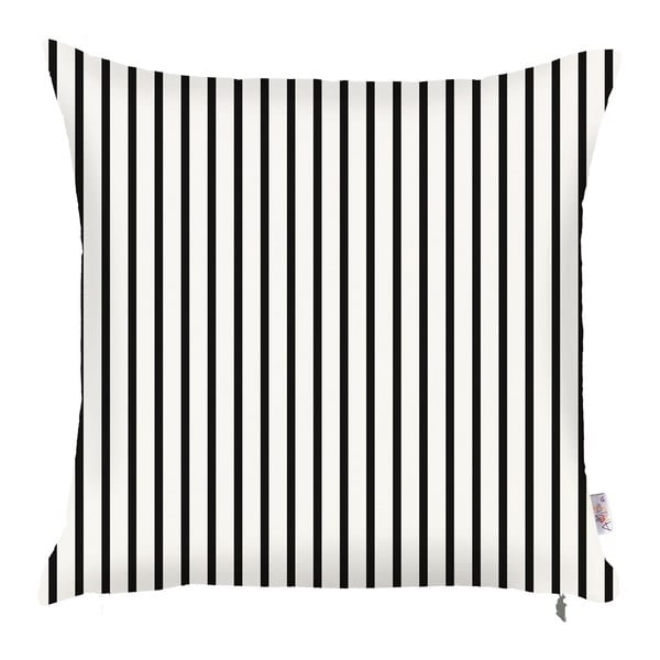 Must-valge padjapüür Mike & Co. NEW YORK Pinky Light Stripes, 43 x 43 cm Shine - Mike & Co. NEW YORK