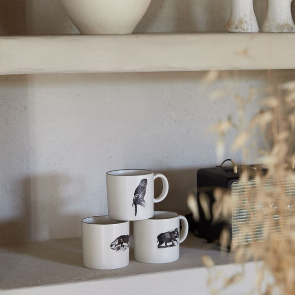 Beež-mustad kivikeraamikast kruusid 4tk komplektis 350 ml Elements - Costa Nova-image-4