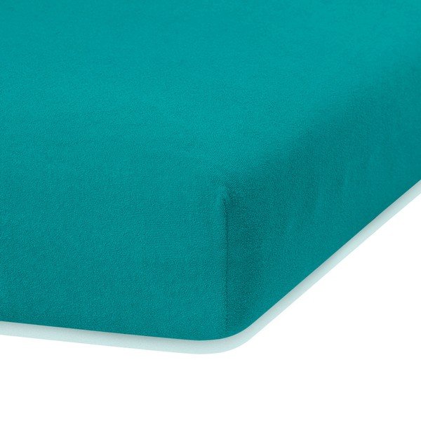 Türkiissinine elastne lina kaheinimesevoodile Siesta, 180/200 x 200 cm Ruby - AmeliaHome-image-2