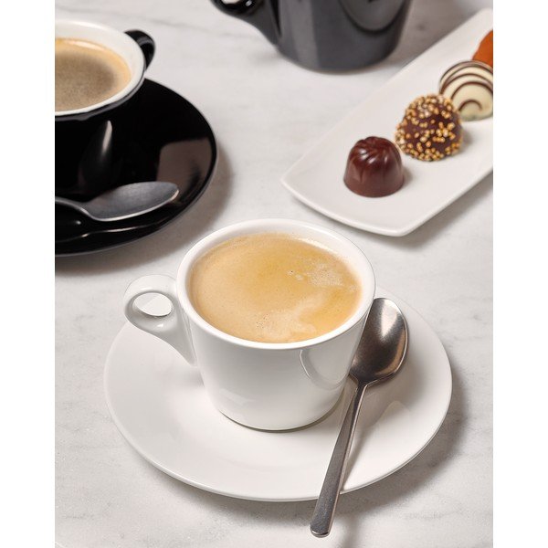 Valge portselanist alustass ø 15,5 cm Barista - BonBistro-image-1