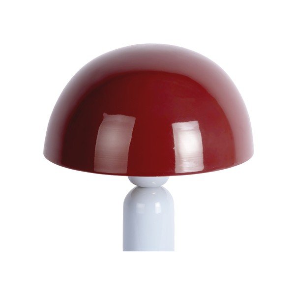 Burgundiapunane/helesinine metallist laualamp (kõrgus 30 cm) Firenze round - Leitmotiv-image-2