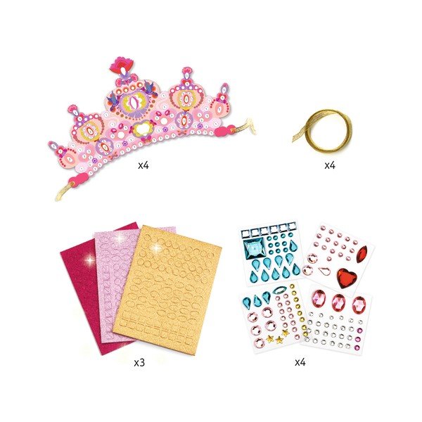 Komplekt 4 printsessi krooni valmistamiseks - Djeco-image-1