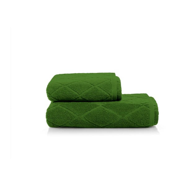 Set zelené osušky a ručníku z bavlny Maison Carezza Livorno