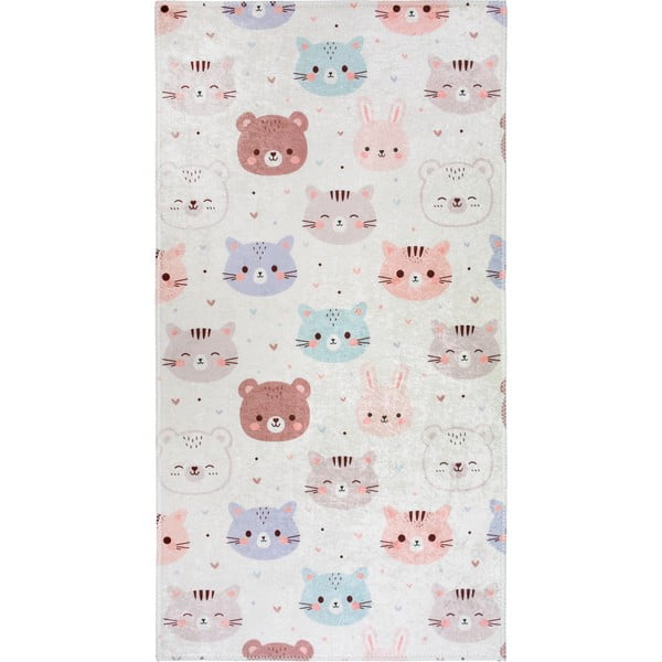 Elevandiluu värvi pestav laste vaip 120x180 cm Cute Animals - Vitaus