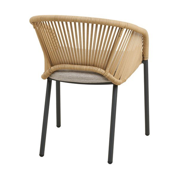 Beež metallist-polsterdatud aiatool Novella - House Nordic-image-4