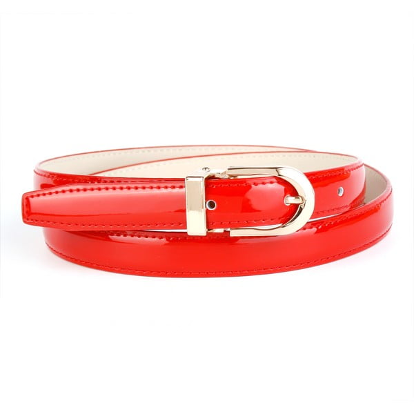 Dámský kožený pásek 4301L Red, 100 cm