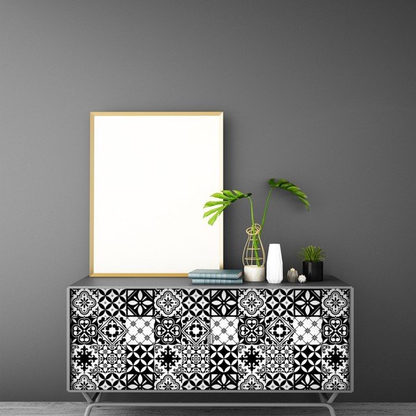 Sada 60 samolepek na nábytek Ambiance Tiles Stickers For Furniture Maria, 20 x 20 cm-image-1