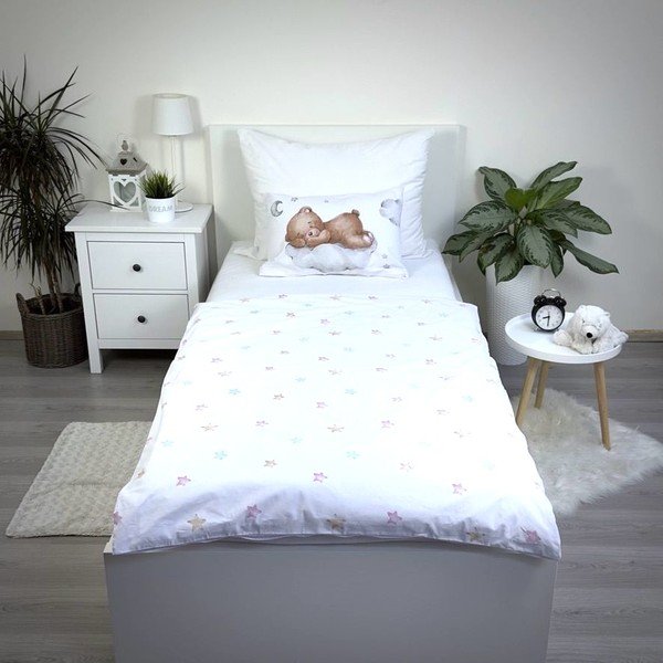 Puuvillane beebivoodipesu 100x135 cm Teddy "Moon" - Jerry Fabrics-image-3