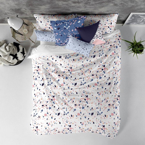 Puuvillane tekipadi , 140 x 200 cm Terrazzo - Blanc-image-2