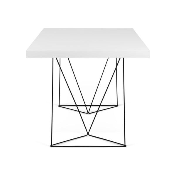 Mustade jalgadega valge laud, 180 x 77 cm Multi - TemaHome-image-4