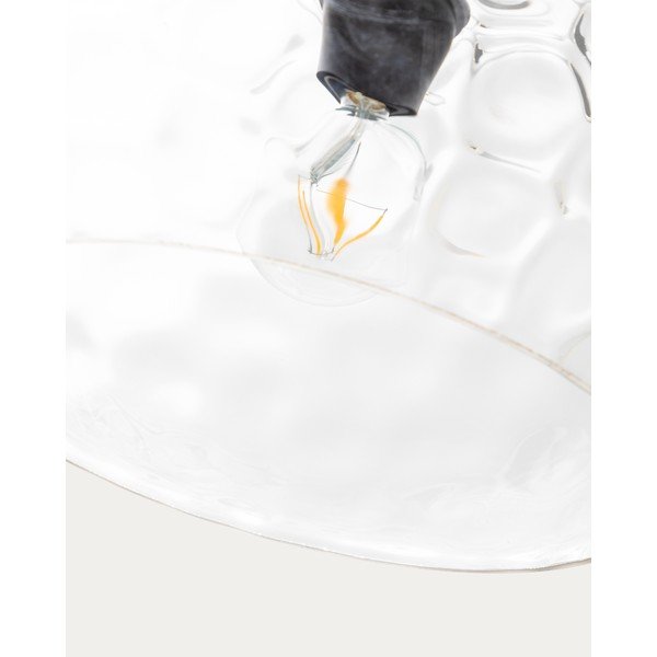 Must rippvalgusti klaasist varjuga ø 40 cm Balma - Kave Home-image-3