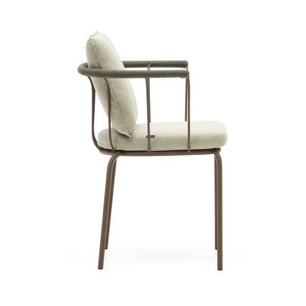 Roheline ja beež metallist aiatool Salguer - Kave Home-image-3