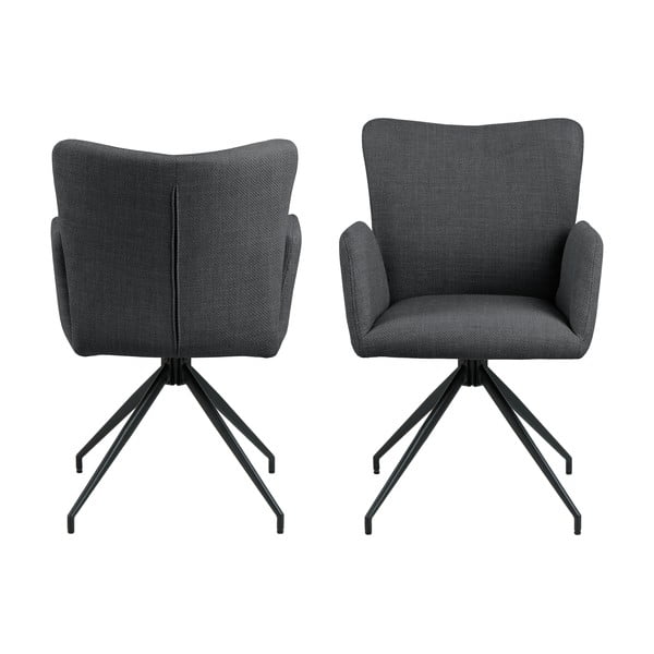 Tumehallid söögitoolid 2tk komplektis Laura - Actona-image-3