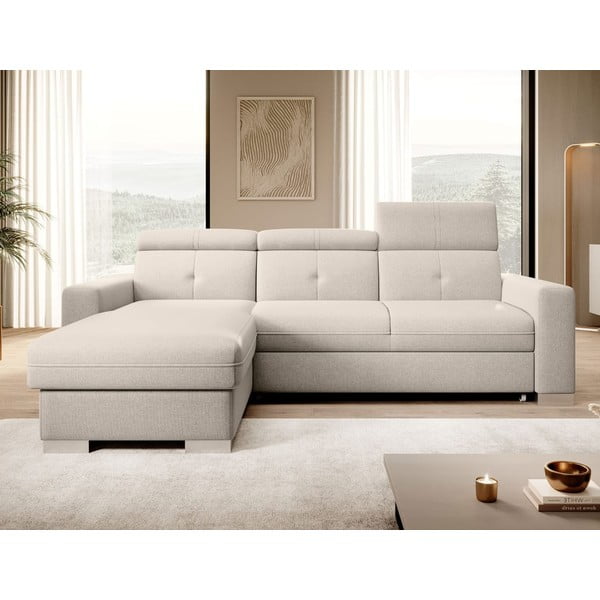 Beež lahtikäiv/sahtliga nurgadiivan (vasak nurk/lamamisosaga) Fresia – ELTAP-image-1