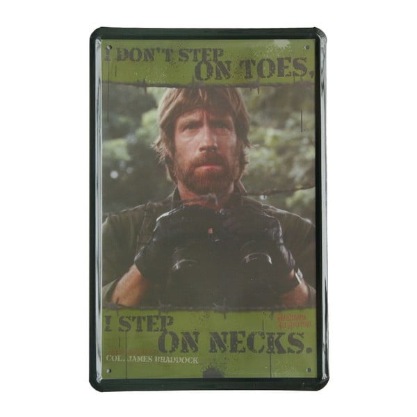 Cedule Chuck Norris, 20x30 cm