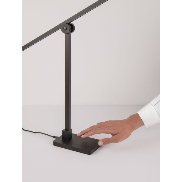 Matt must metallist LED-laualamp painduva/hämardatava konstruktsiooniga (kõrgus 47 cm) Tenso - Nova Luce-image-3