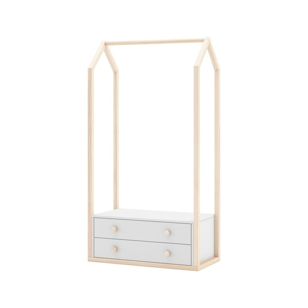 Valge avatud lastekapp 80x170 cm Esteban - Marckeric-image-4