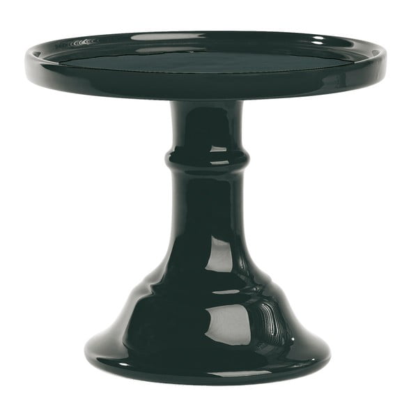 Černý  keramický podnos na dort Miss Étoile, ø 15,5 cm